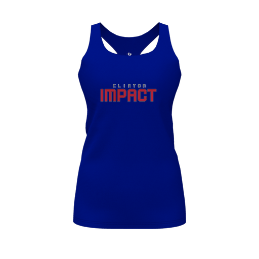 [FT0TRBRY-FYS-LOGO2] Decker Racerback Tank Top (Female Youth S, Royal, Logo 2)