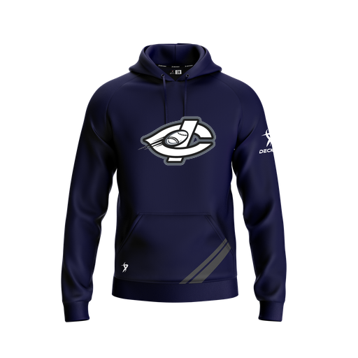 [FOLHSMNV-YXS-LOGO1] Decker Summit Hoodie (Youth XS, Navy, Logo 1)