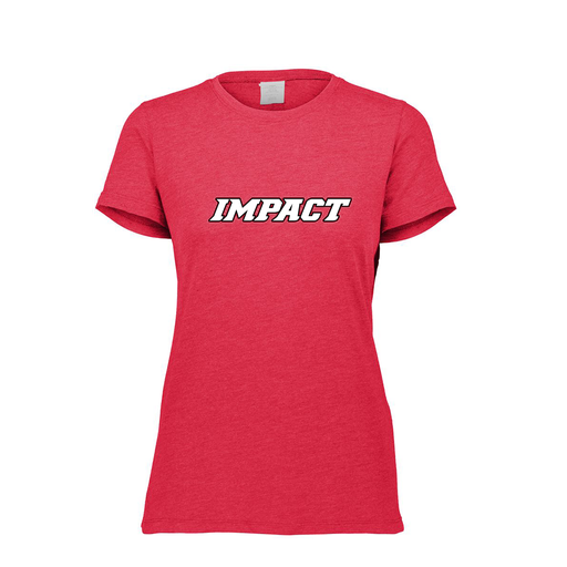 [FTSCUBRD-FAXS-LOGO3] Decker Women's Tri-Blend T-Shirt - Short Sleeve (Female Adult XS, Red, Logo 3)
