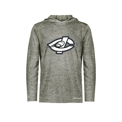 [FOLHCGGY-YS-LOGO1] Decker Youth Charge Hoodie (Youth S, Gray, Logo 1)