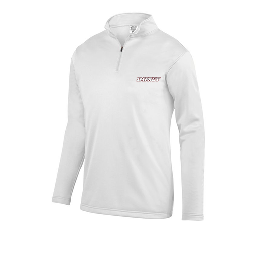 [FOLQFFWH-YS-LOGO3] Decker Youth FlexFleece 1/4 Zip (Youth S, White, Logo 3)