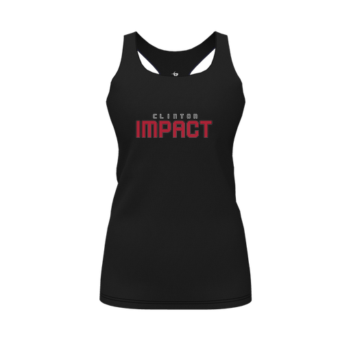 [FT0TRBBK-FYS-LOGO2] Decker Racerback Tank Top (Female Youth S, Black, Logo 2)