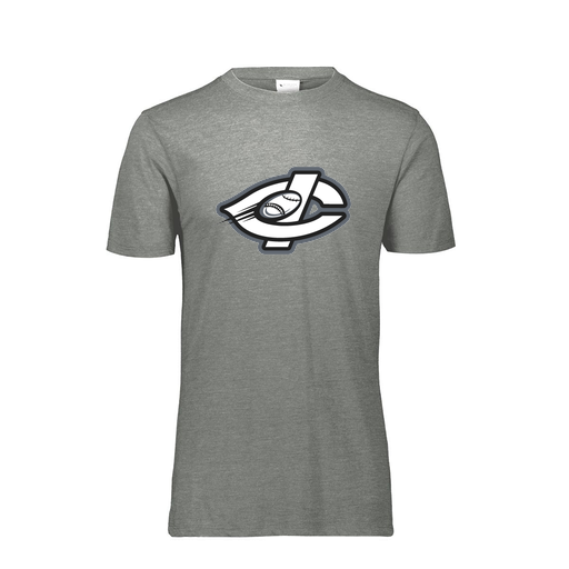 [FTSCUBGY-AS-LOGO1] Decker Men's Tri-Blend T-Shirt - Short Sleeve (Adult S, Gray, Logo 1)