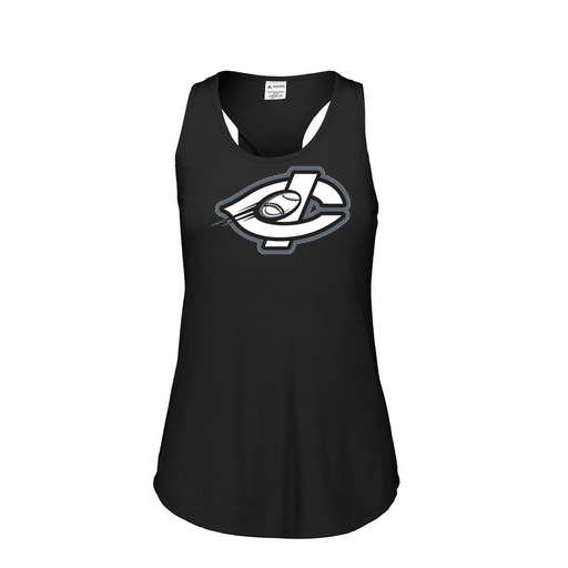 [3078.K94.S-LOGO1] Ladies Tri Blend Tank Top (Female Adult S, Black, Logo 1)