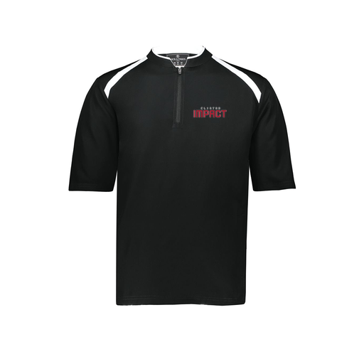 [229581-AS-BLK-LOGO2] Men's Dugout Short Sleeve Pullover (Adult S, Black, Logo 2)