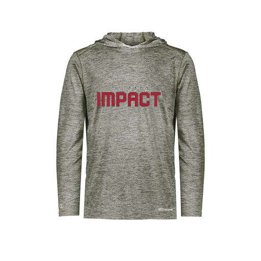 [FOLHCGGY-AS-LOGO2] Decker Men's Charge Hoodie (Adult S, Gray, Logo 2)