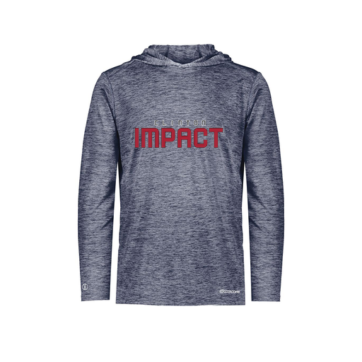 [FOLHCGNV-YS-LOGO2] Decker Youth Charge Hoodie (Youth S, Navy, Logo 2)