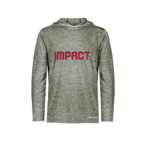 [FOLHCGGY-YS-LOGO2] Decker Youth Charge Hoodie (Youth S, Gray, Logo 2)