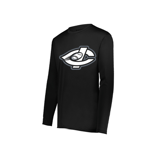 [222822.080.XS-LOGO1] Men's LS Smooth Sport Shirt (Adult XS, Black, Logo 1)