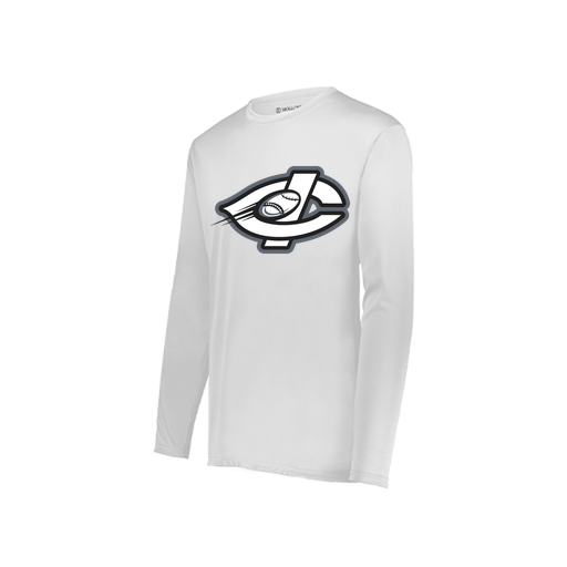 [222822.005.XS-LOGO1] Men's LS Smooth Sport Shirt (Adult XS, White, Logo 1)