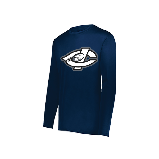 [222822.065.XS-LOGO1] Men's LS Smooth Sport Shirt (Adult XS, Navy, Logo 1)