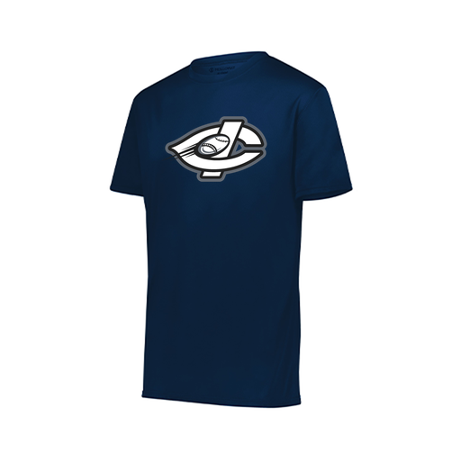 [222819.065.XXS-LOGO1] Youth Movement Dri Fit Shirt (Youth XXS, Navy, Logo 1)