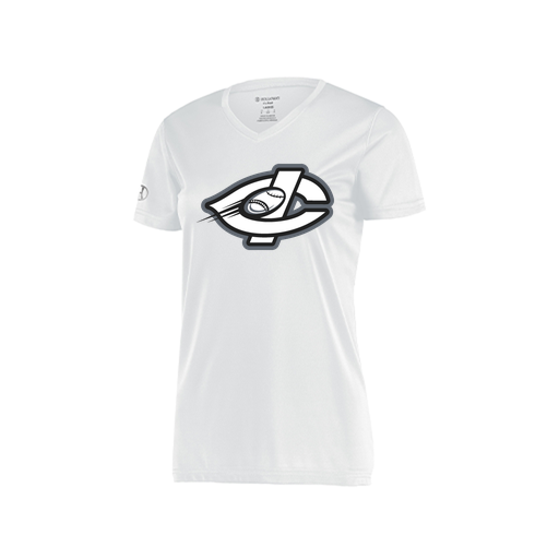 [222820.005.S-LOGO1] Ladies Movement Dri Fit Shirt (Female Adult S, White, Logo 1)