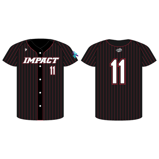 Clinton Impact Baseball - Extra Black Jersey